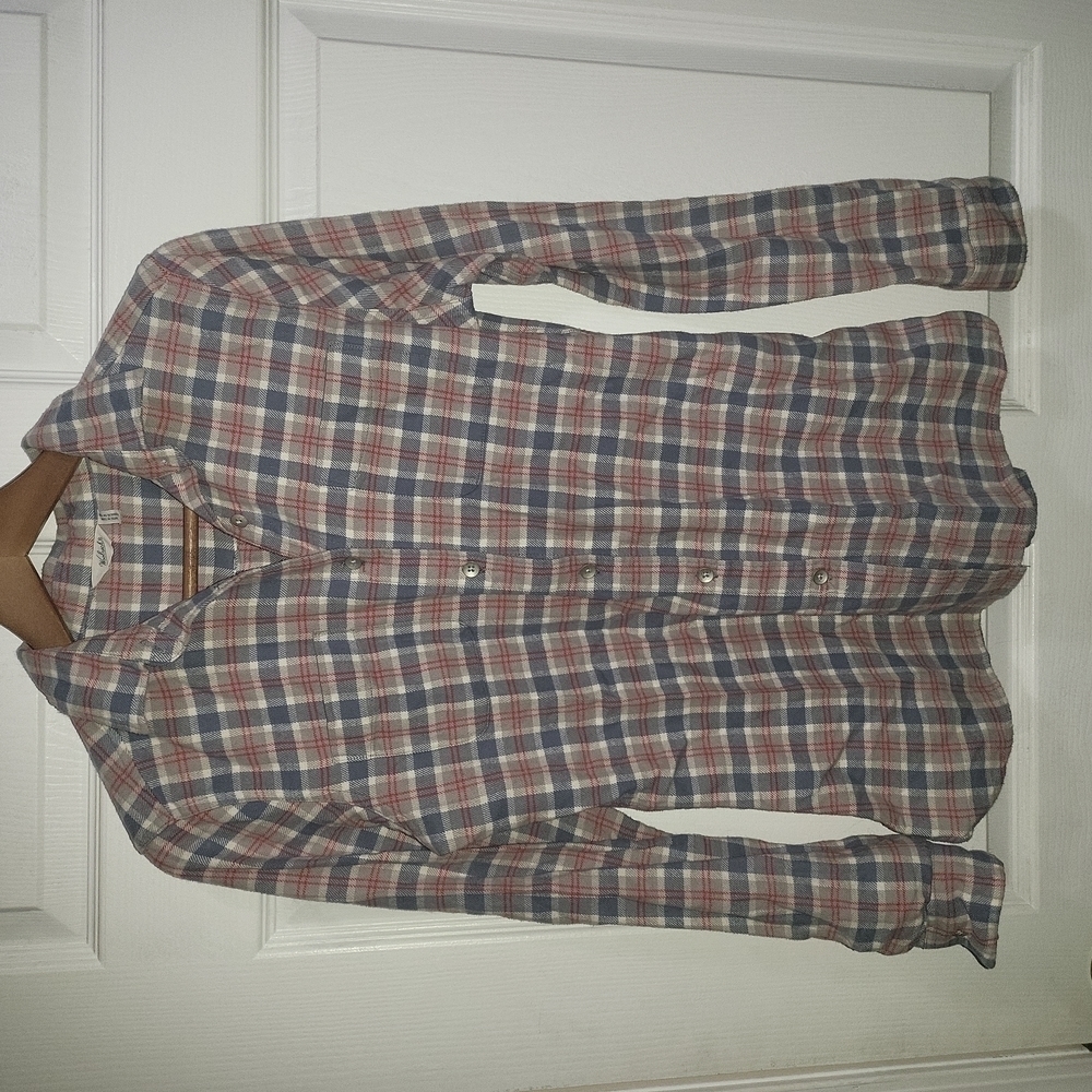 Woolrich Cotton Plaid flannel shirt size Small #028
